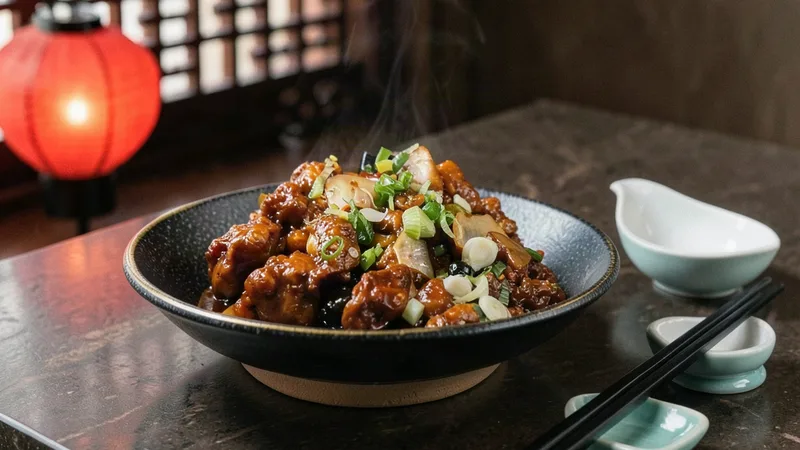 Halal Spicy Garlic at Wok & Karahi, Spring TX